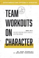 Book cover for Team Workouts on Character, Vol. 1 (of 9)